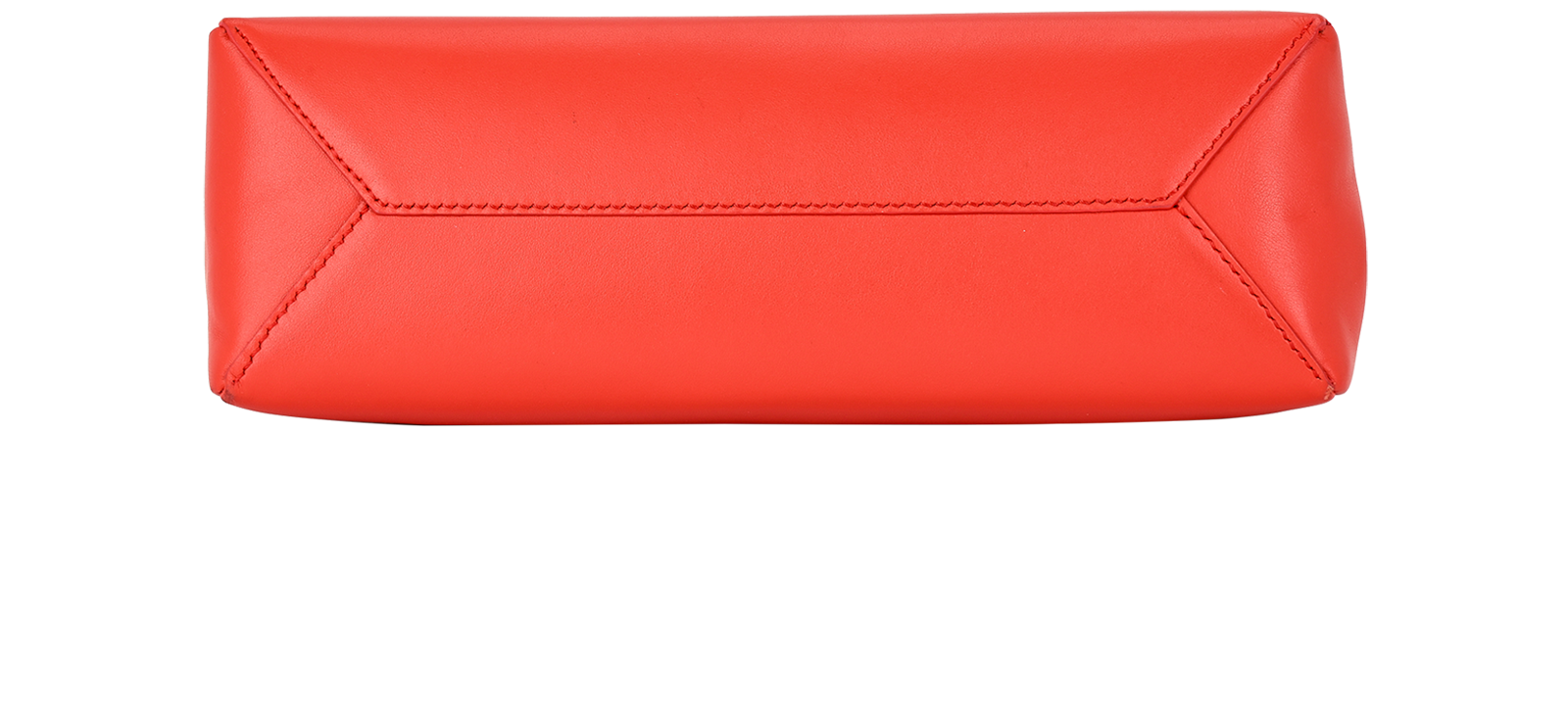Cannes Slim Clutch On Chain, &pound;195, Handbags, Red, Leather, Top view